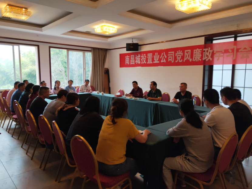 置业公司开展党风廉政学习会_庄闲游戏